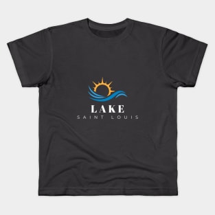 Lake Saint Louis Sun over the Waves Kids T-Shirt